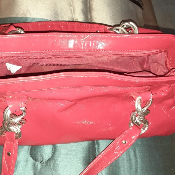 Red Patten Leather Handbag - Picture 2 of 3